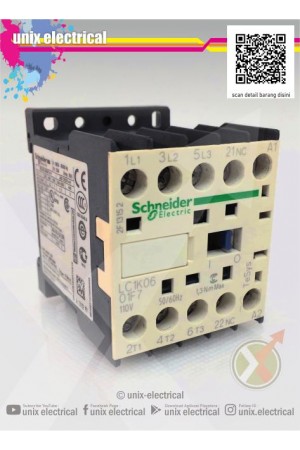 Magnetic Contactor 3P LC1K0601 Series Schneider Electric
