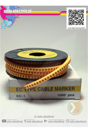 Cable Marker Angka 6