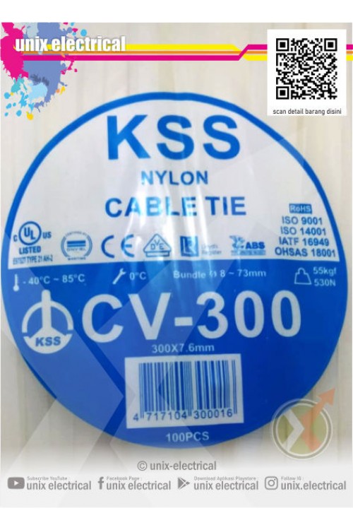 Cable Ties CV-300 (7,6mm) KSS