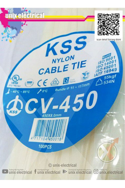 Cable Ties CV-450 (8mm) KSS