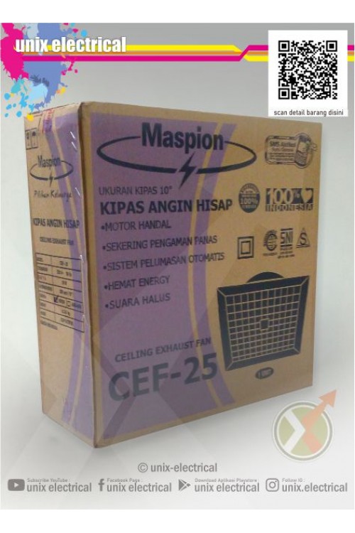 Ceiling Exhaust Fan CEF-25 Maspion