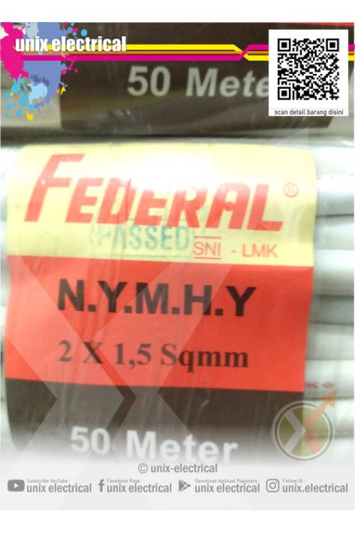 Kabel NYMHY 2x1.5mm Federal