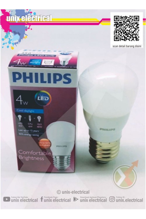 Lampu LED Bulb 4W Philips