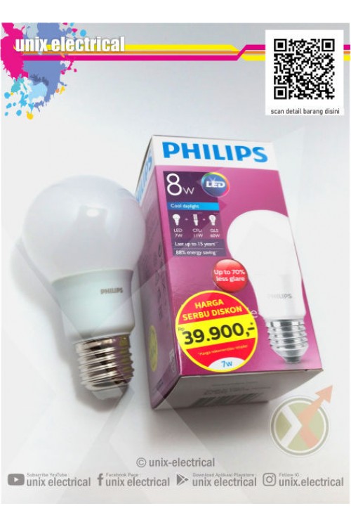 Lampu LED Bulb 8W Philips