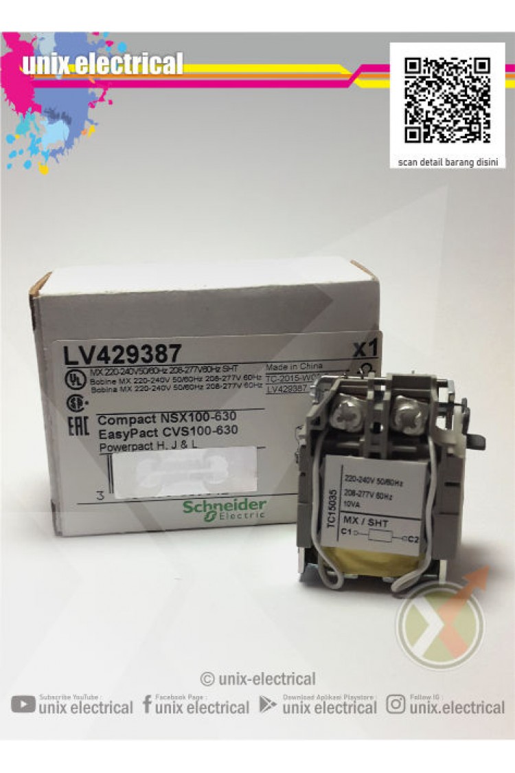 Escribe email tumor bronce Voltage Release MX LV429387 Schneider Electric