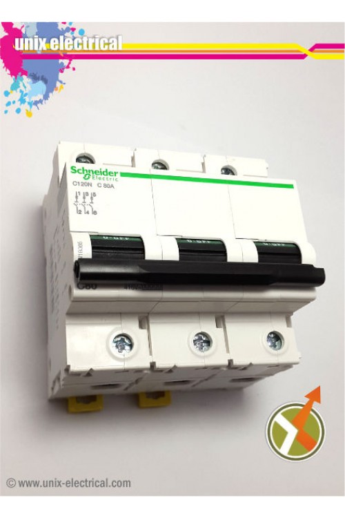 MCB 3 Phase iC120N Series Schneider Electric