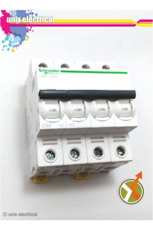 MCB 4 Phase iC60N Series Schneider Electric